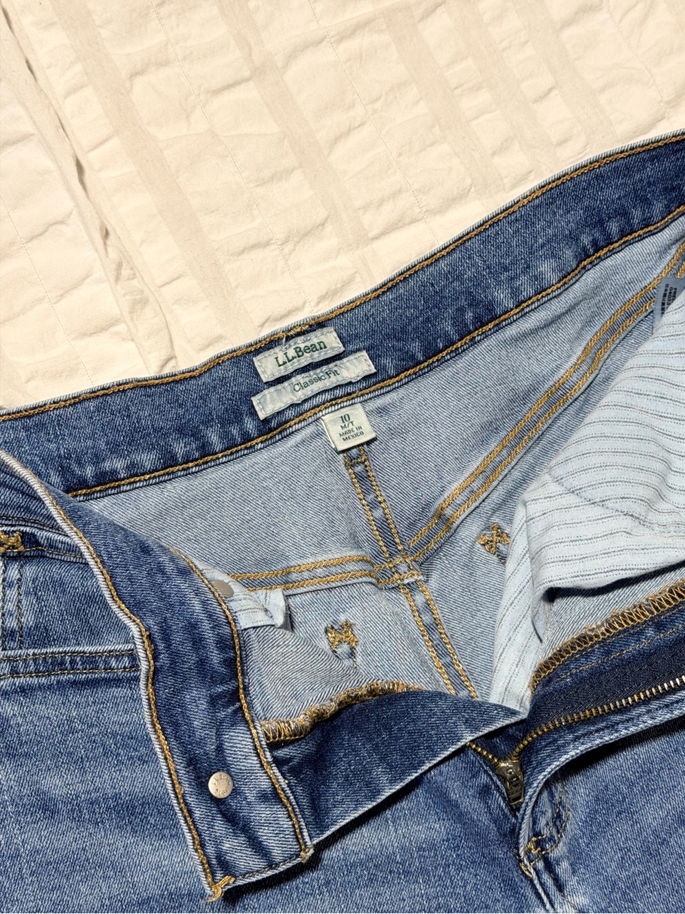 L.L. Bean Light Blue Denim Classic Fit Jeans